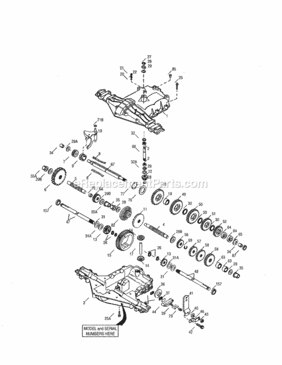 Page C Diagram and Parts List for 247889981  Craftsman Lawn Mower