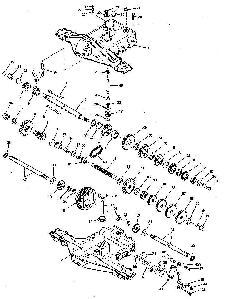 Replacement Parts Diagram and Parts List for 143930-009  Craftsman Lawn Tractor