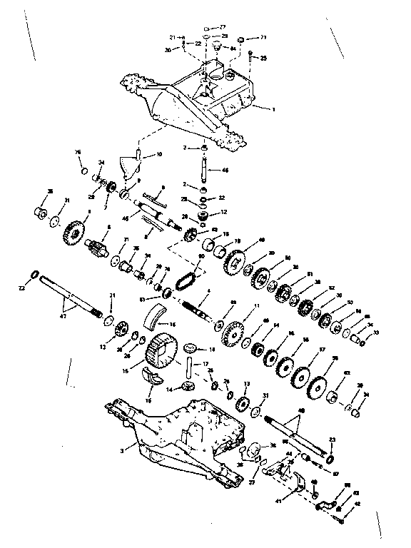 Replacement Parts Diagram and Parts List for 143920-003A  Craftsman Lawn Tractor