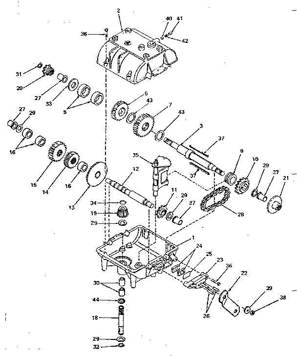 Unit Parts Diagram and Parts List for 143742  Craftsman Lawn Tractor