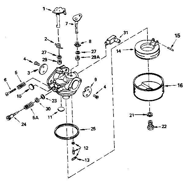 Replacement Parts Diagram and Parts List for 143632469  Craftsman Lawn Mower