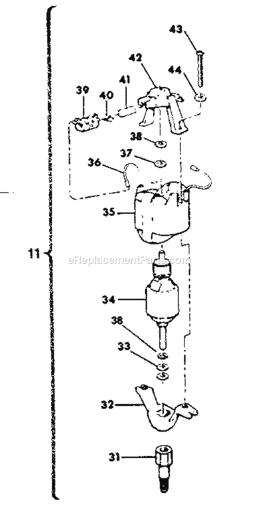 Page B Diagram and Parts List for 257796011  Craftsman Trimmer