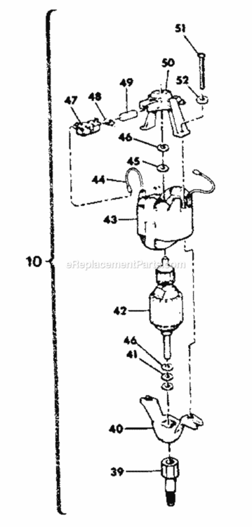 Page B Diagram and Parts List for 257796021  Craftsman Trimmer