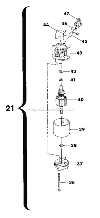 Page B Diagram and Parts List for 257796060  Craftsman Trimmer