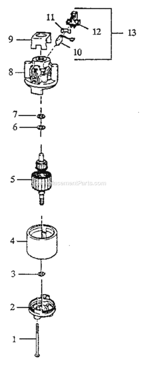 Page B Diagram and Parts List for 257796362  Craftsman Leaf Blower / Vacuum