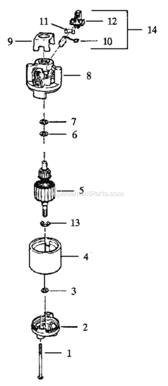 Page B Diagram and Parts List for 257796381  Craftsman Leaf Blower / Vacuum