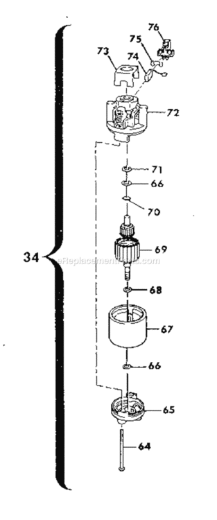 Page B Diagram and Parts List for 257796410  Craftsman Edger