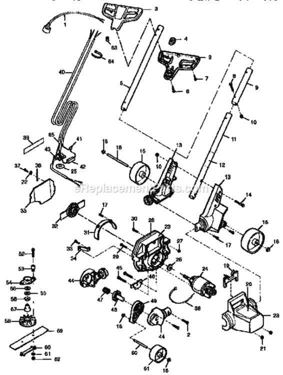 Page A Diagram and Parts List for 257796422  Craftsman Edger