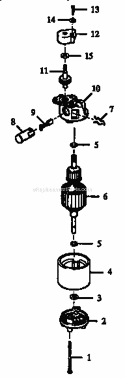 Page B Diagram and Parts List for 257796433  Craftsman Edger