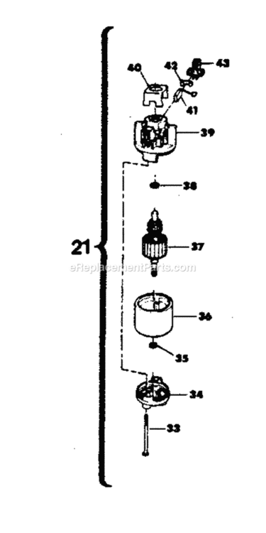 Page B Diagram and Parts List for 257797030  Craftsman Trimmer