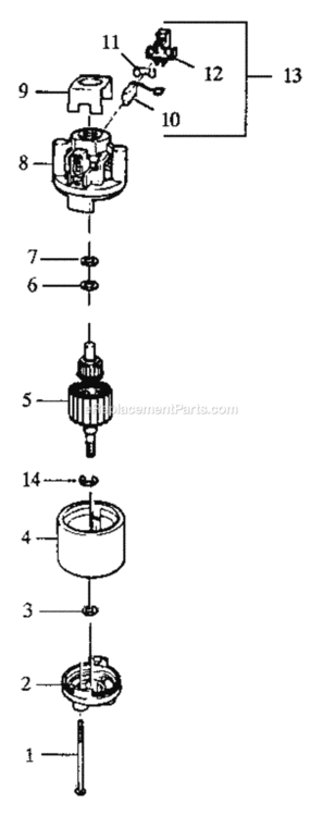 Page B Diagram and Parts List for 257797390  Craftsman Leaf Blower / Vacuum