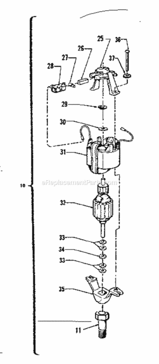 Page B Diagram and Parts List for 257798201  Craftsman Trimmer