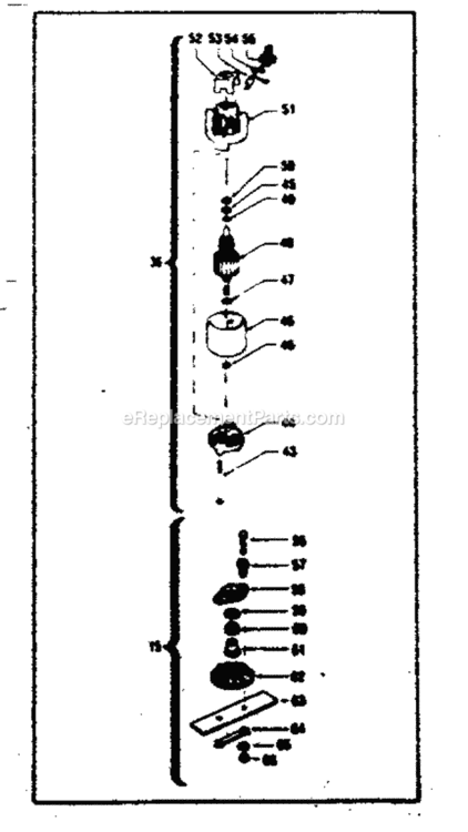 Page B Diagram and Parts List for 257857240  Craftsman Edger