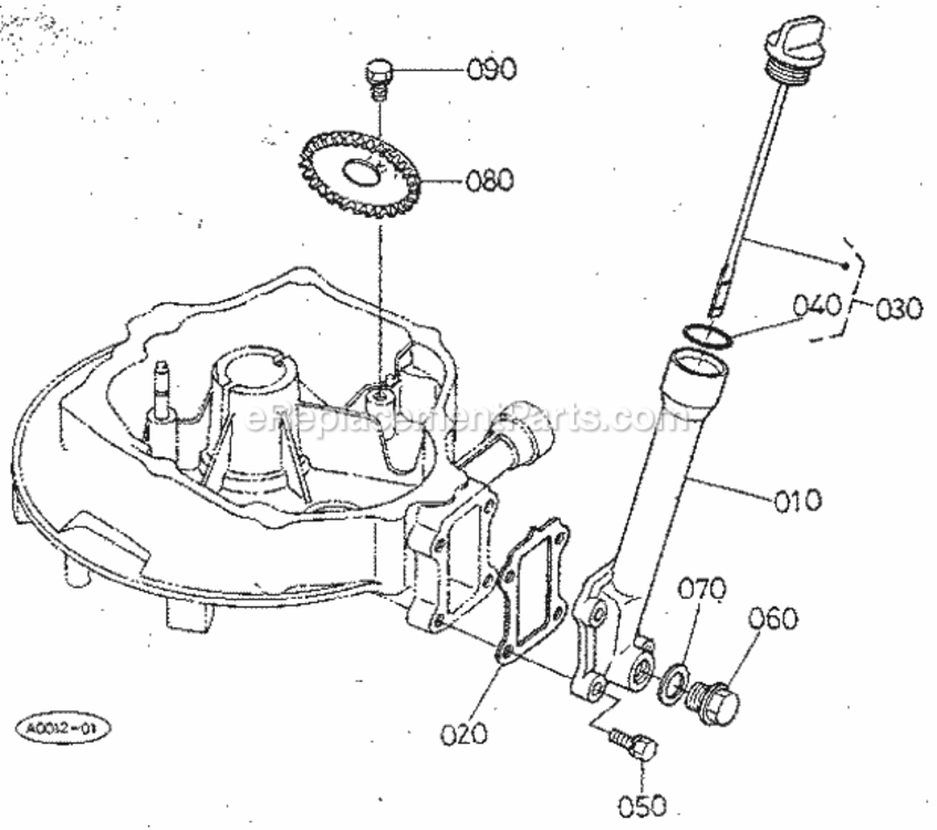 Page F Diagram and Parts List for 25962  Craftsman Lawn Mower