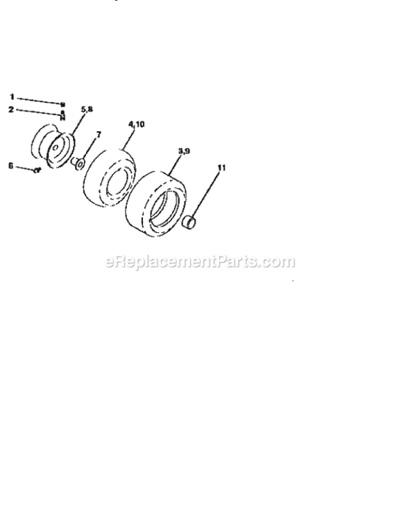 Page F Diagram and Parts List for 25996  Craftsman Lawn Tractor