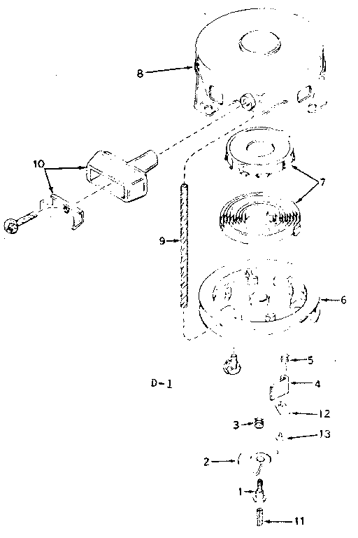 Rewind Starter No. 590473 Diagram and Parts List for 143626012  Craftsman Engine