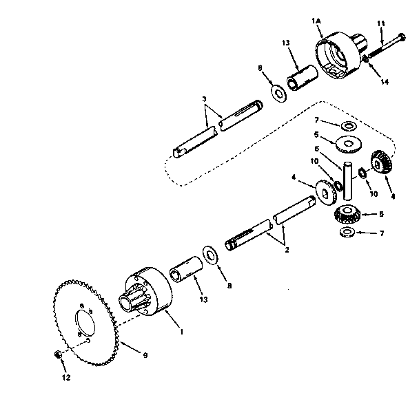Unit Parts Diagram and Parts List for 143197  Craftsman Lawn Tractor