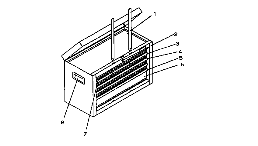 Unit Parts Diagram and Parts List for 706657890  Craftsman Tool Stand & Cart