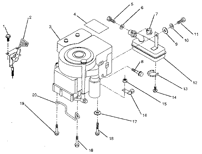 Engine/throttle Diagram and Parts List for 917256220  Craftsman Engine