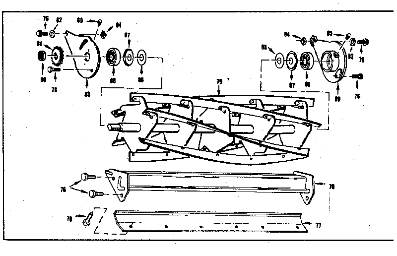 Reel & Bed Knife Diagram and Parts List for 17491280  Craftsman Lawn Mower