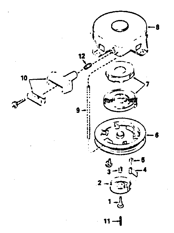 Rewind Starter Diagram and Parts List for 143364212  Craftsman Engine