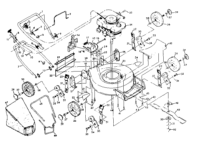 Replacement Parts Diagram and Parts List for 131906600  Craftsman Lawn Mower