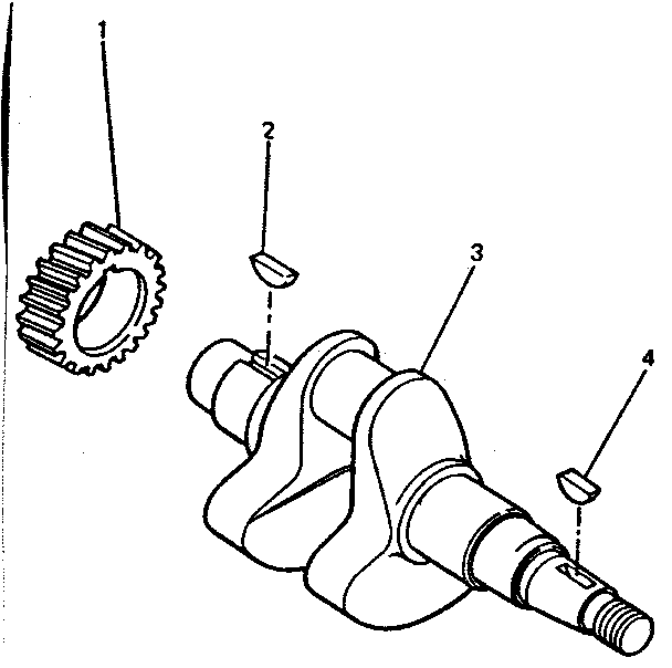 Crankshaft System Diagram and Parts List for 636299950  Craftsman Engine