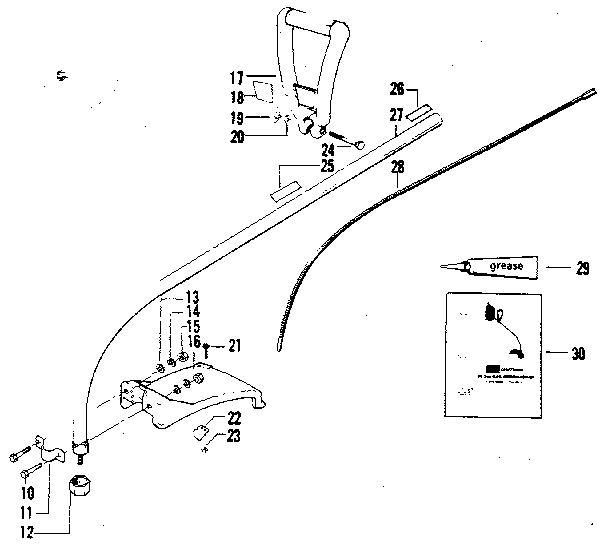 Drive Shaft Housing Diagram and Parts List for 234795700  Craftsman Trimmer