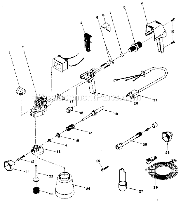 Page A Diagram and Parts List for 283155710  Craftsman Paint Sprayer