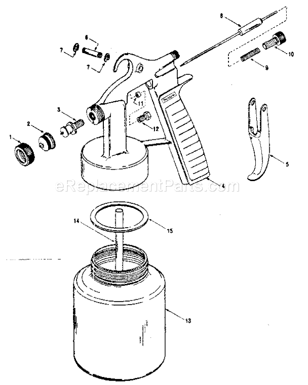 Page A Diagram and Parts List for 283155810  Craftsman Paint Sprayer