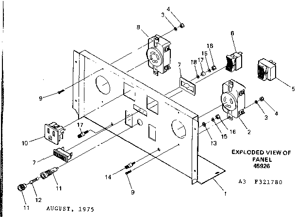 Control Panel Diagram and Parts List for 580321780  Craftsman Engine
