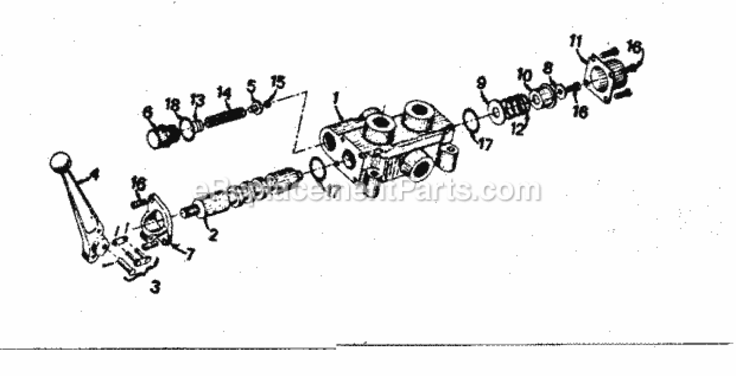 Page A Diagram and Parts List for 28667  Craftsman Log Splitter