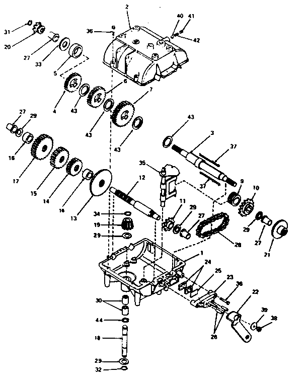 Unit Parts Diagram and Parts List for 143755  Craftsman Lawn Tractor