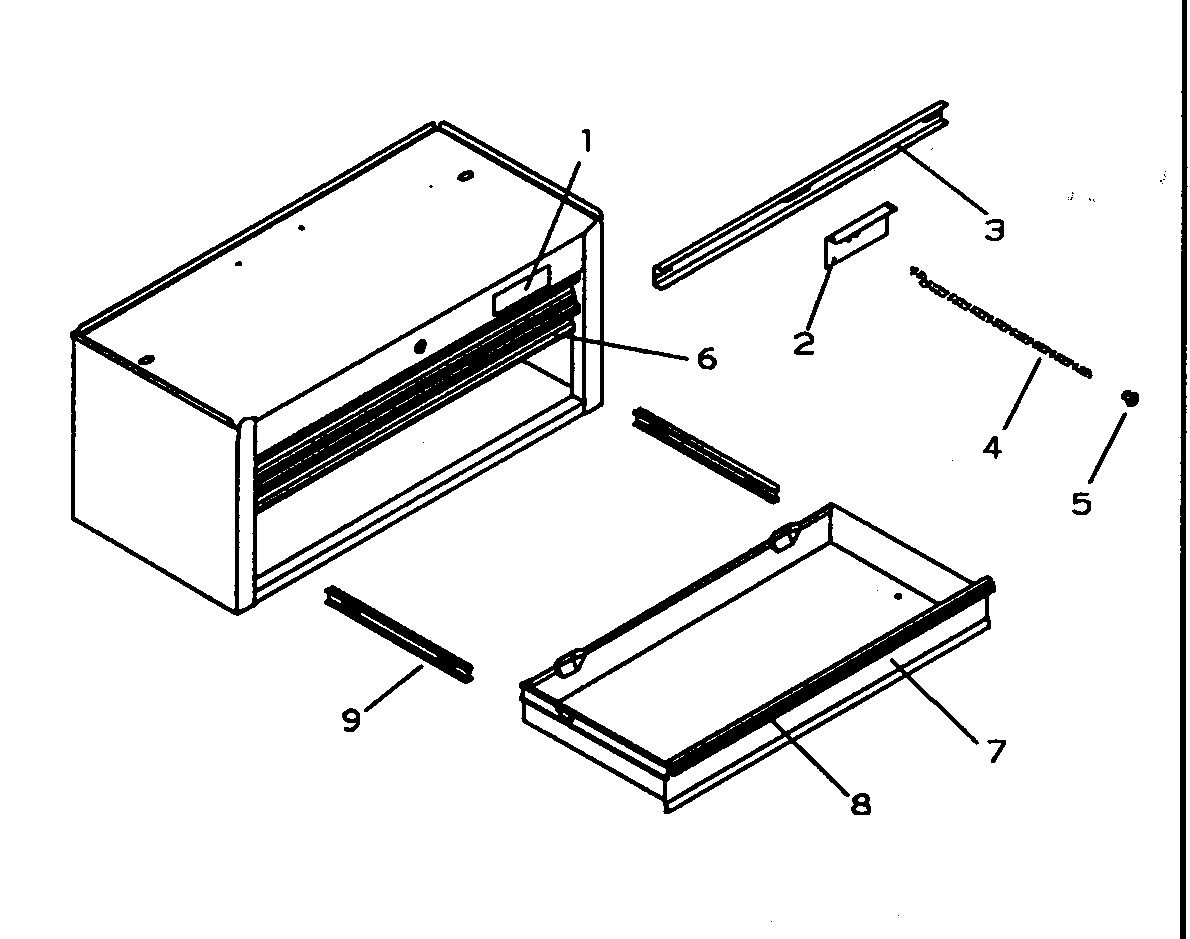 Tool Box Diagram and Parts List for 706598300  Craftsman Tool Stand & Cart