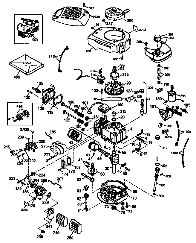 Engine (71/143) 143.976256 Diagram and Parts List for 143976256  Craftsman Engine
