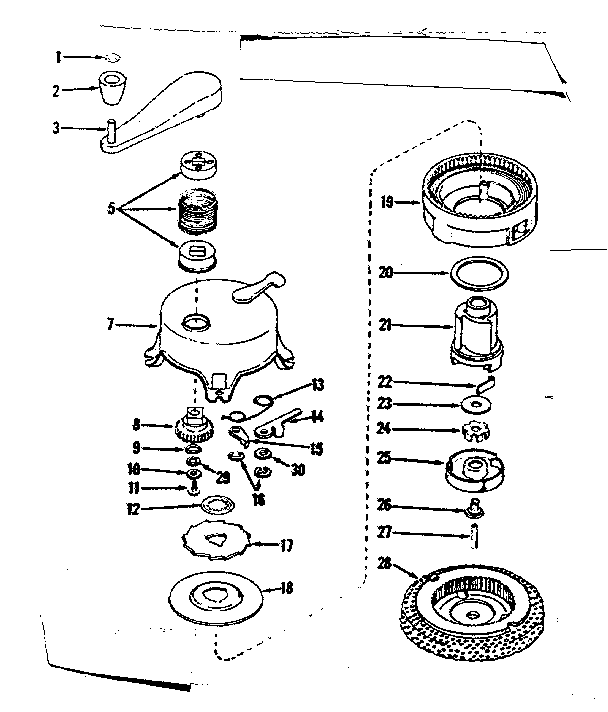No-pull Starter Diagram and Parts List for 143125061  Craftsman Engine