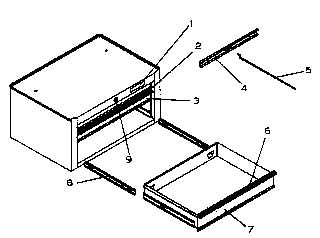Chest Diagram and Parts List for 706619250  Craftsman Tool Stand & Cart