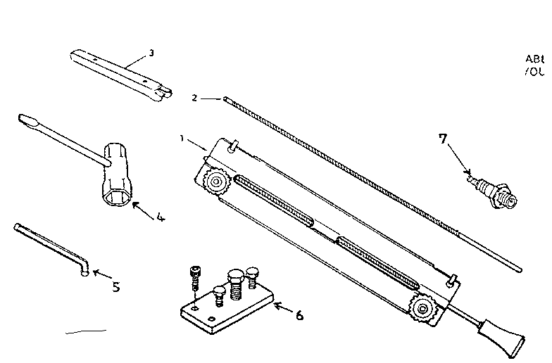 Maintenance Kit Diagram and Parts List for 271358290  Craftsman Trimmer