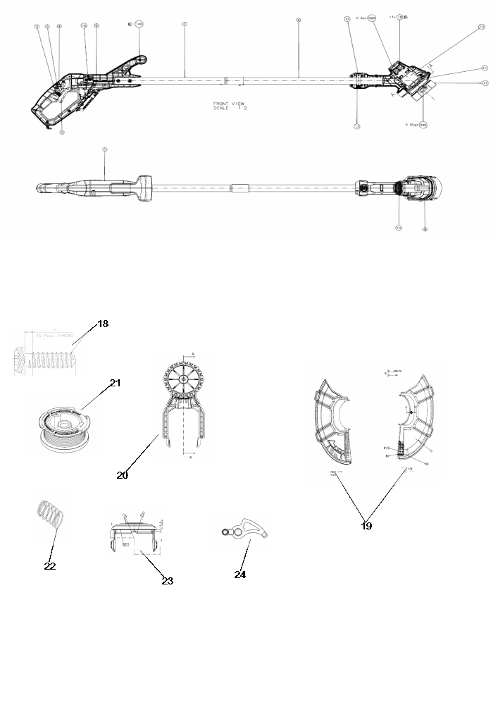 Diagram Diagram and Parts List for CMCST915B Type 1 Craftsman Trimmer
