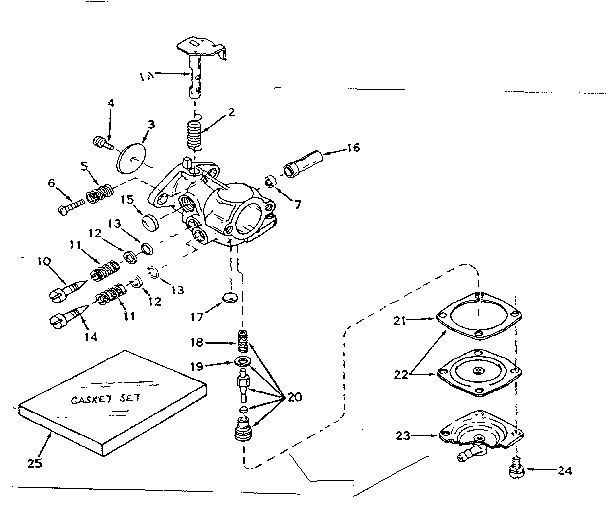 Carburetor No. 631245 Diagram and Parts List for 143571032  Craftsman Engine