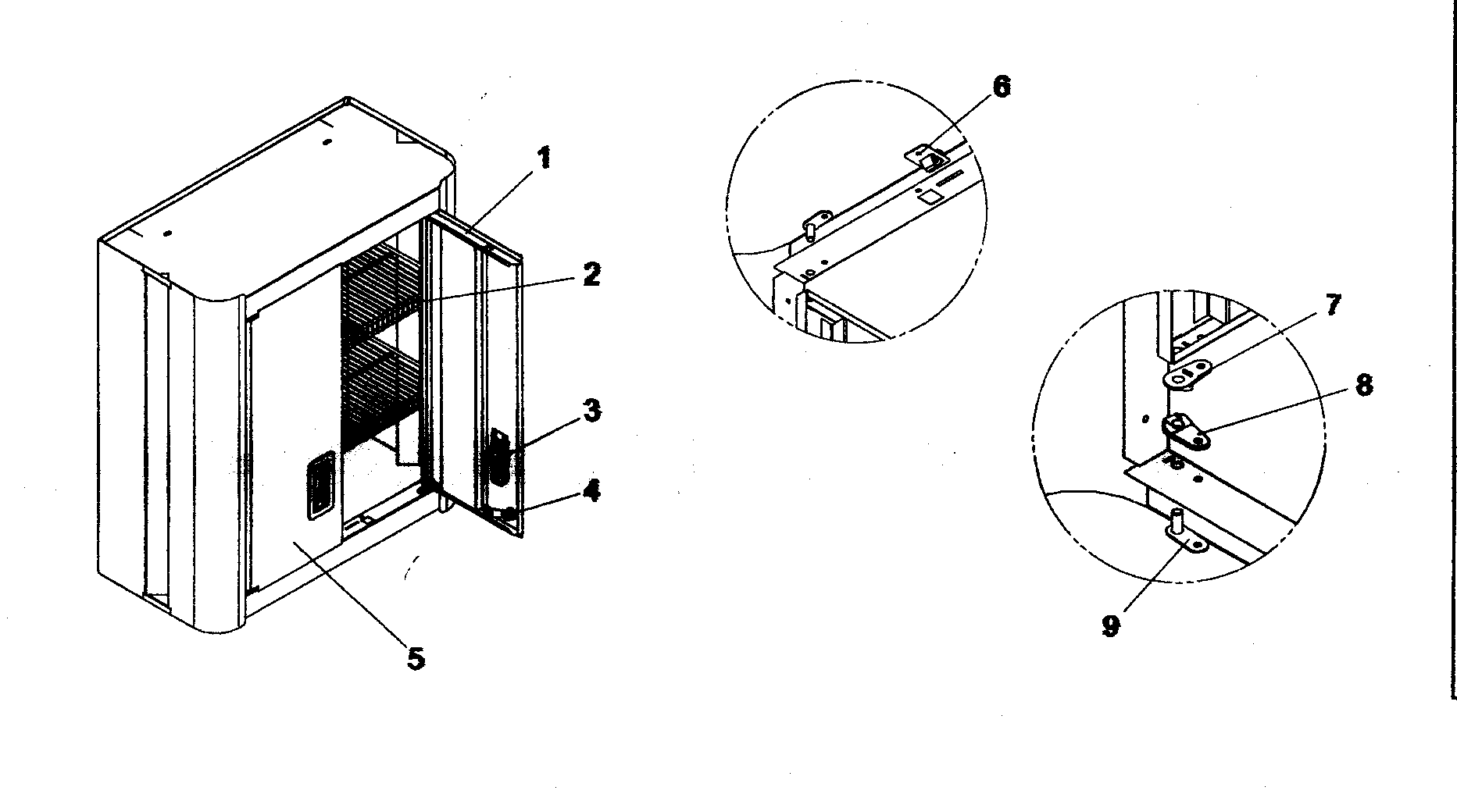 Wall Cabinet Diagram and Parts List for 706592211  Craftsman Tool Stand & Cart