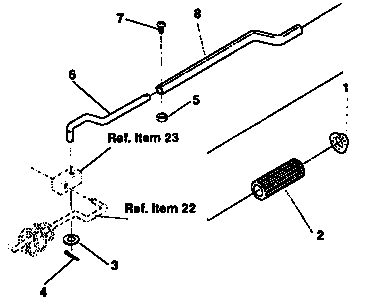Chute Control Rod Repair Parts Diagram and Parts List for 536884432  Craftsman Snow Blower