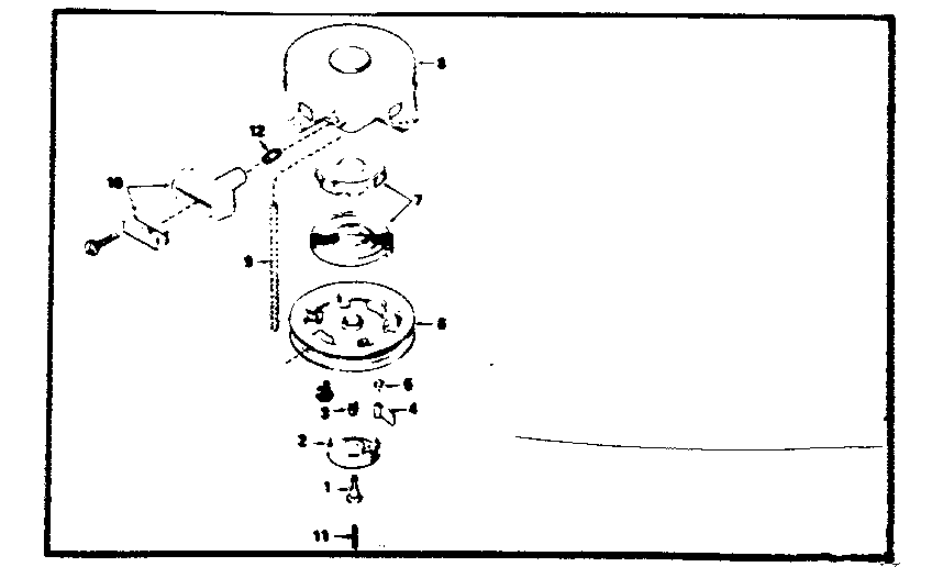 Rewind Starter Diagram and Parts List for 143364162  Craftsman Engine