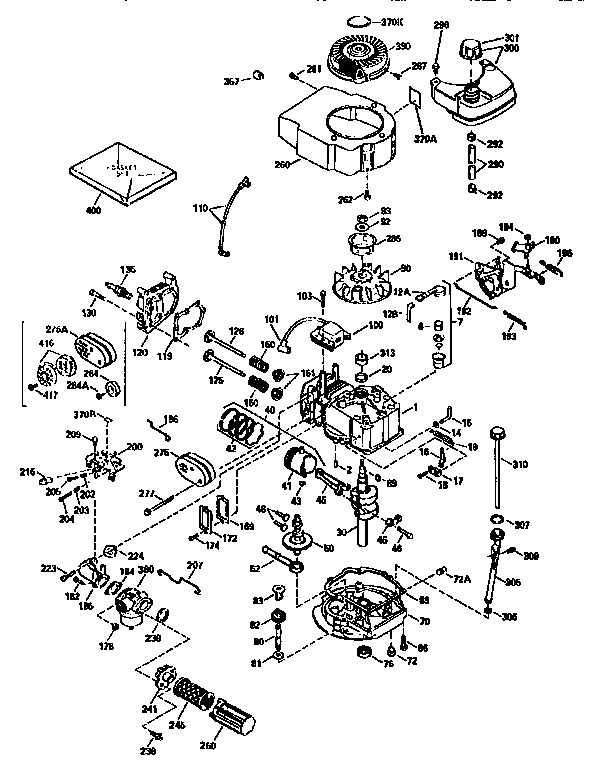 Engine (71/143) 143.963810 Diagram and Parts List for 143963810  Craftsman Engine