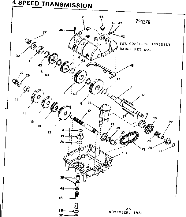 Replacement Parts Diagram and Parts List for 143794278  Craftsman Lawn Tractor