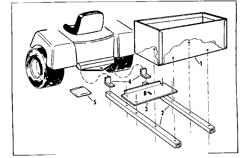 Weight Box Diagram and Parts List for 53696360  Craftsman Lawn Mower