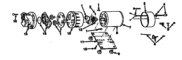 Pump Assembly Diagram and Parts List for 471261401  Craftsman Pressure Washer