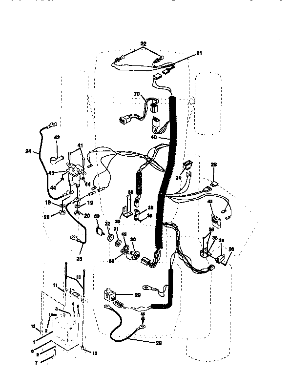 Electrical Diagram and Parts List for 917256590  Craftsman Lawn Tractor