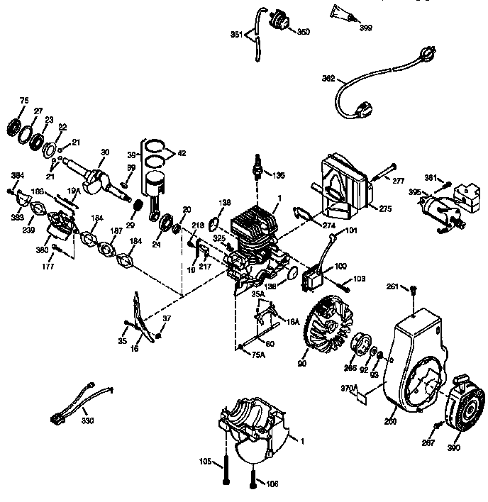 Engine (71/143) 143.975071 Diagram and Parts List for 143975071  Craftsman Engine