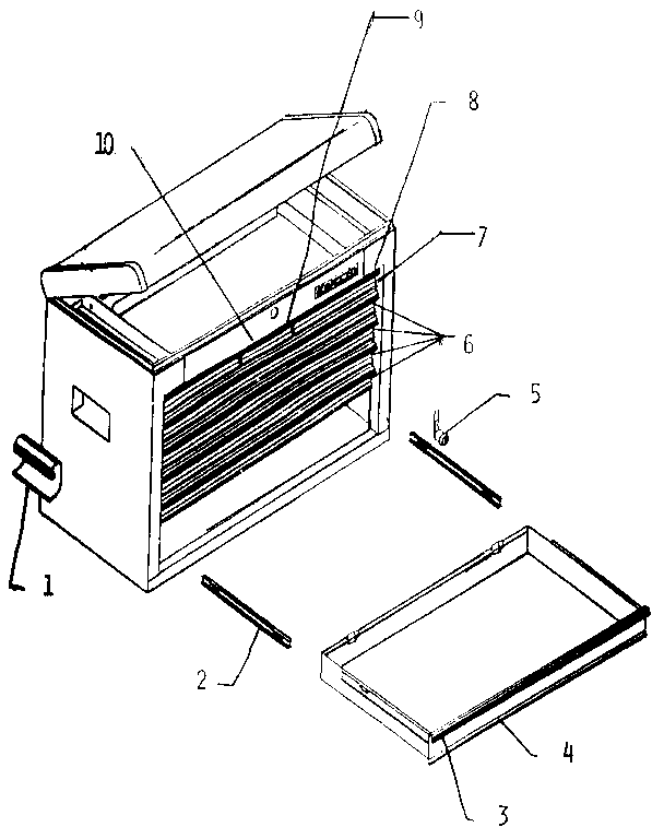 Unit Parts Diagram and Parts List for 70665755  Craftsman Tool Stand & Cart